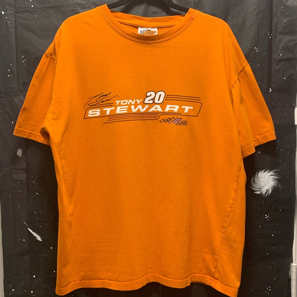 Nascar Vintage Tony Stewart NASCAR orange T-shirt